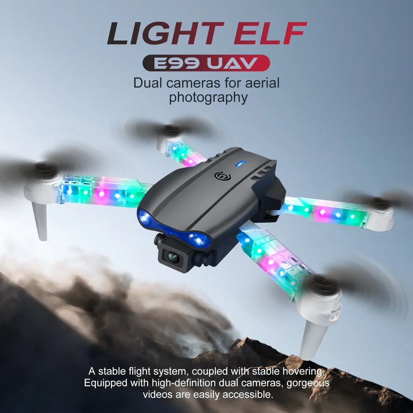 Foldable E99 K3 Pro HD 4K Drone With Dual Camera WIFI Aerial Photography RC Quadcopter High Hold Mode Helicopter Toy Gift