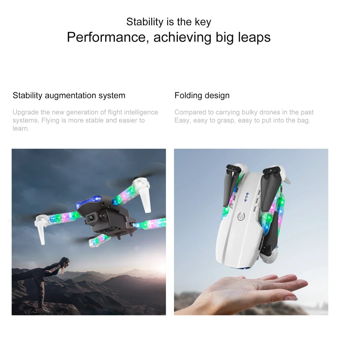 Foldable E99 K3 Pro HD 4K Drone With Dual Camera WIFI Aerial Photography RC Quadcopter High Hold Mode Helicopter Toy Gift