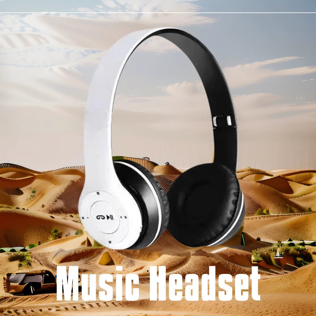 Stereo Headset Bluetooth Folding Series Wireless Sports Game Headset Wireless Headphones Foldable HIFI Headset Earphone with Mic