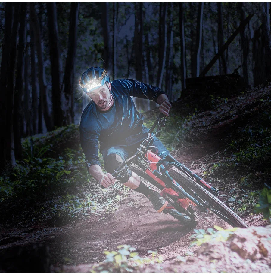 Usb Rechargeable Led Headlight Super Bright 5 Working Modes Headlamp Waterproof Head-Mounted Flashlight For Night Fishing Hiking