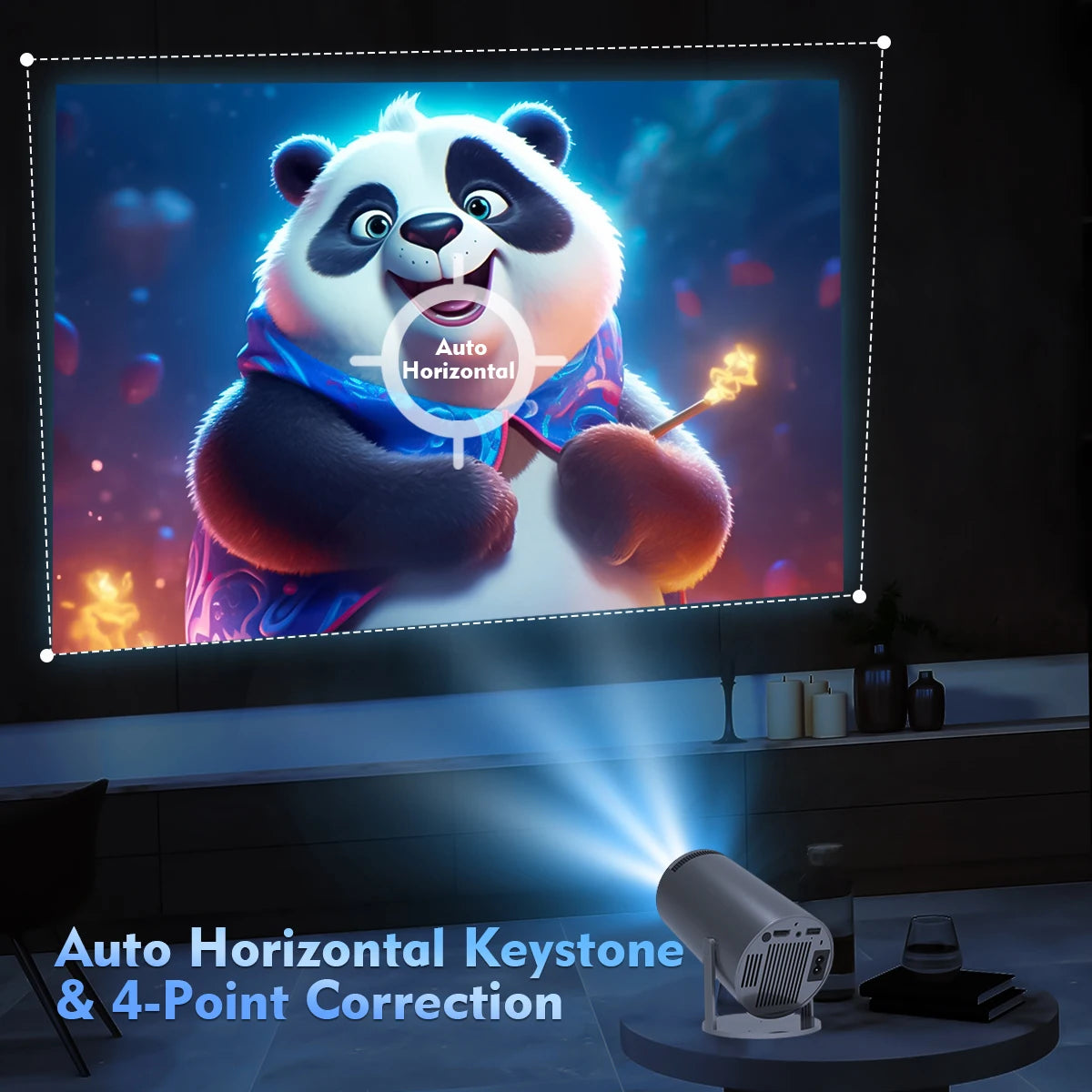 Magcubic Projector Android11 4K 1280*720P HY300 Pro Dual Wifi 290ANSI 180 Flexible BT5.0 Cinema Outdoor Portable Projetor