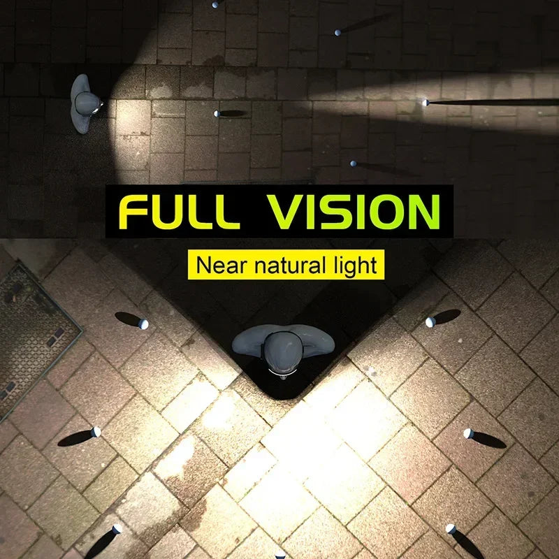 COB 180° Floodlight LED Headlamp FlashlightFlashlight 3 Modes Built-in USB Rechargeable Battery Head Lamp Hiking Camping Lamp