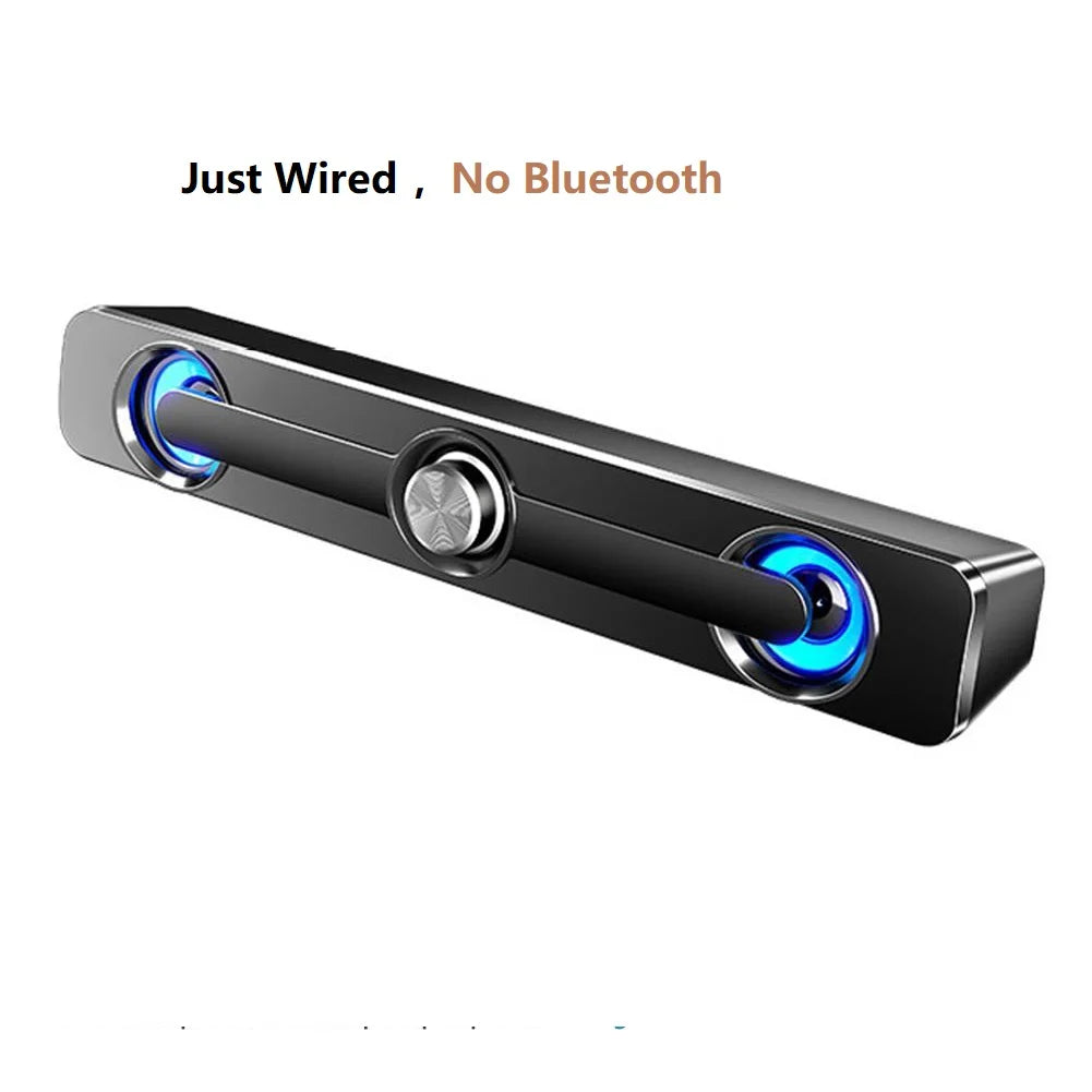 Salange Sound Bar Bluetooth USB Wired Speakers Bar Stereo Speaker For Projector PC Laptop Phone Computer 3.5mm Aux Speaker