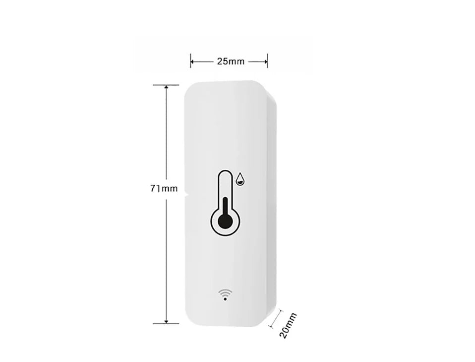 Tuya WiFi Zigbee Temperature Humidity Sensor Smart Home Indoor Hygrometer APP Monitoring Work with Google Home SmartLife Alexa