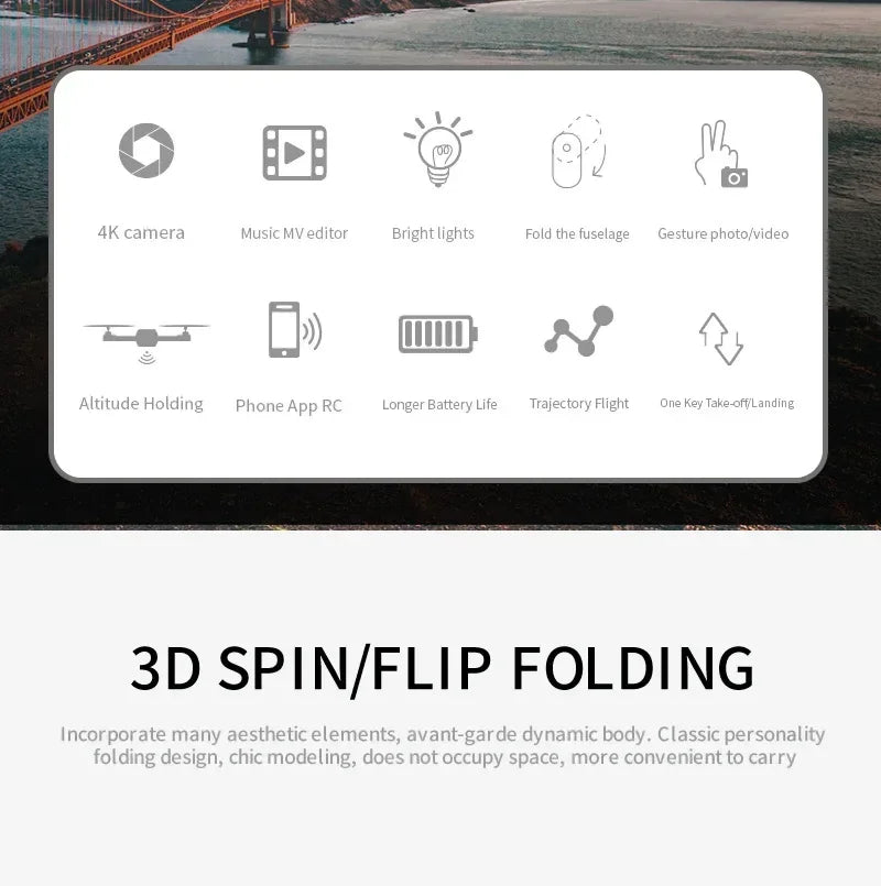 KBDFA 2023 New E88 Pro WIFI FPV Drone Wide Angle HD 4K 1080P Camera Height Hold RC Foldable Quadcopter Dron Helicopter Toys Gift