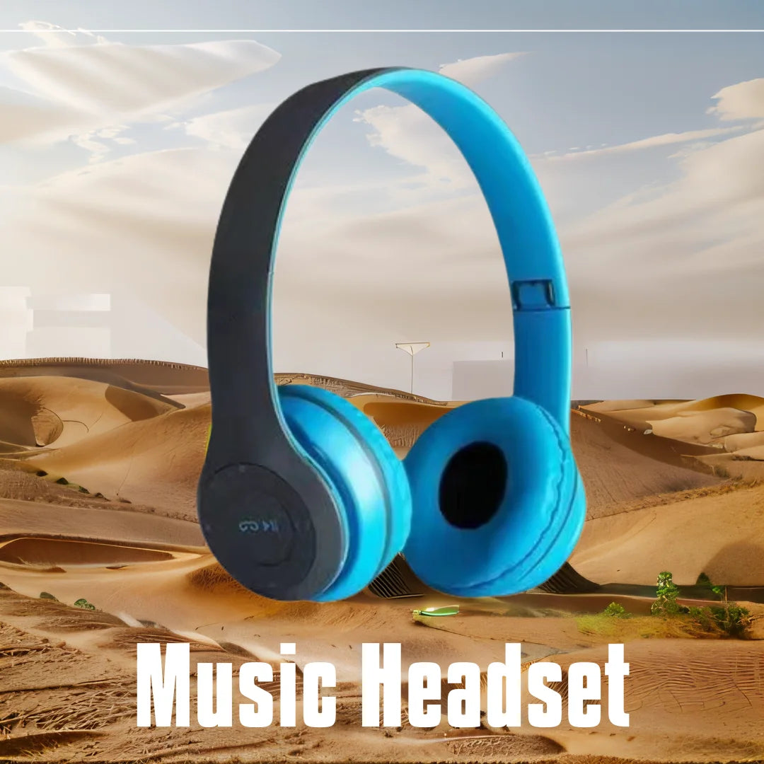 Stereo Headset Bluetooth Folding Series Wireless Sports Game Headset Wireless Headphones Foldable HIFI Headset Earphone with Mic