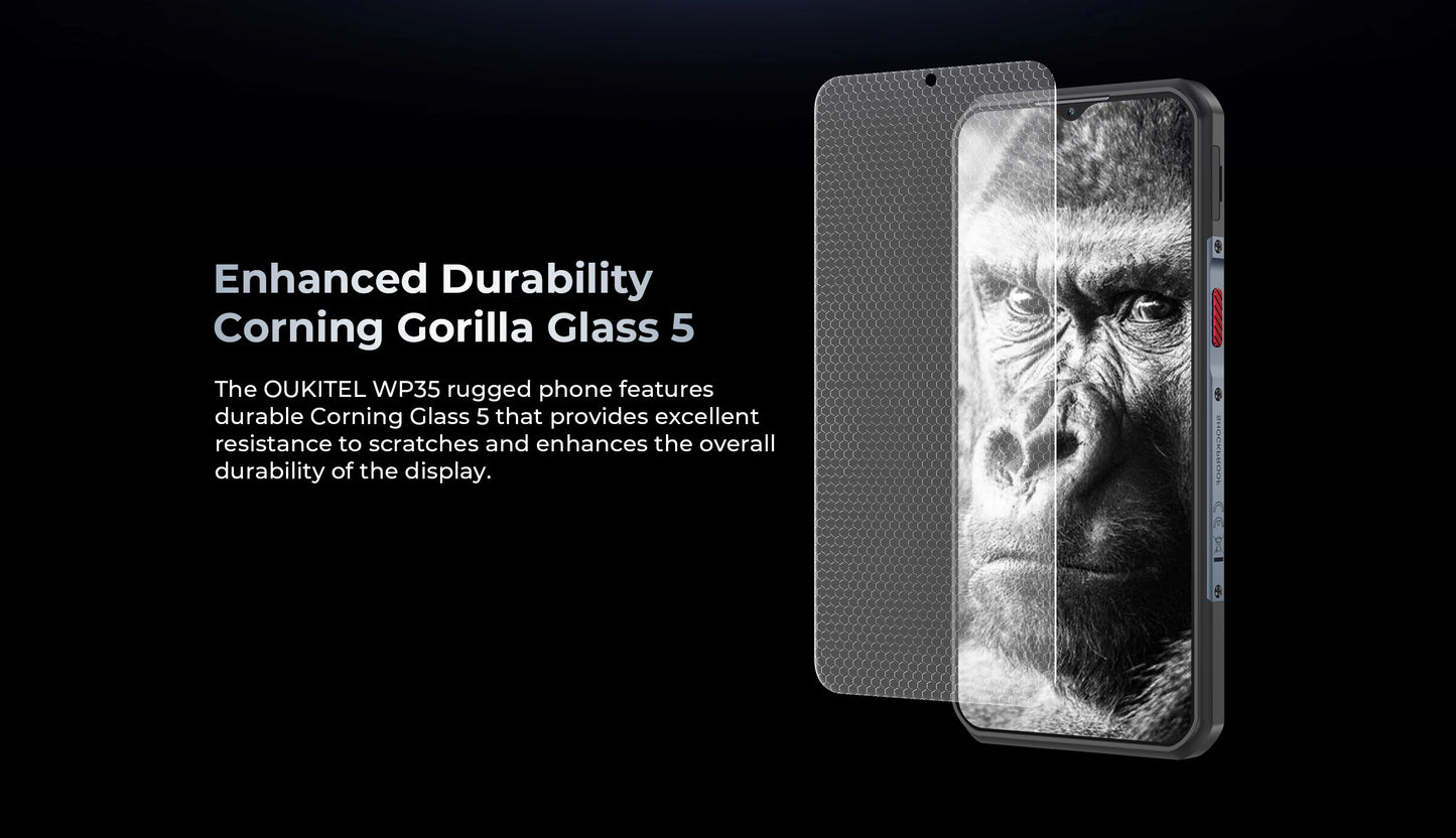 Oukitel WP35 Rugged Phone - MTK 7025, 5G, 11000mAh, 6.6" FHD+, 24GB + 256GB, 108MP, NFC Android 15 Smartphone