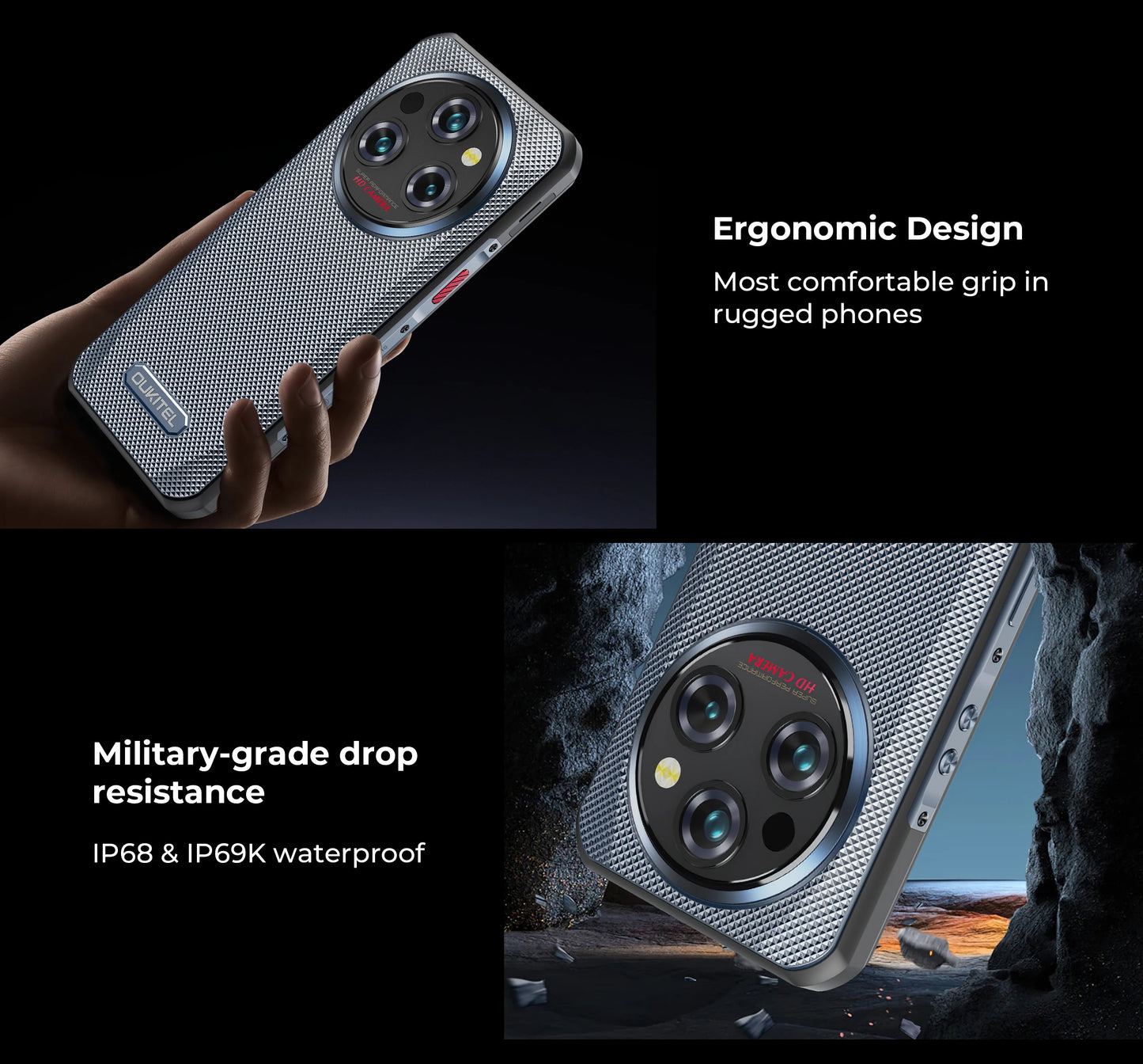 Oukitel WP35 Rugged Phone - MTK 7025, 5G, 11000mAh, 6.6" FHD+, 24GB + 256GB, 108MP, NFC Android 15 Smartphone