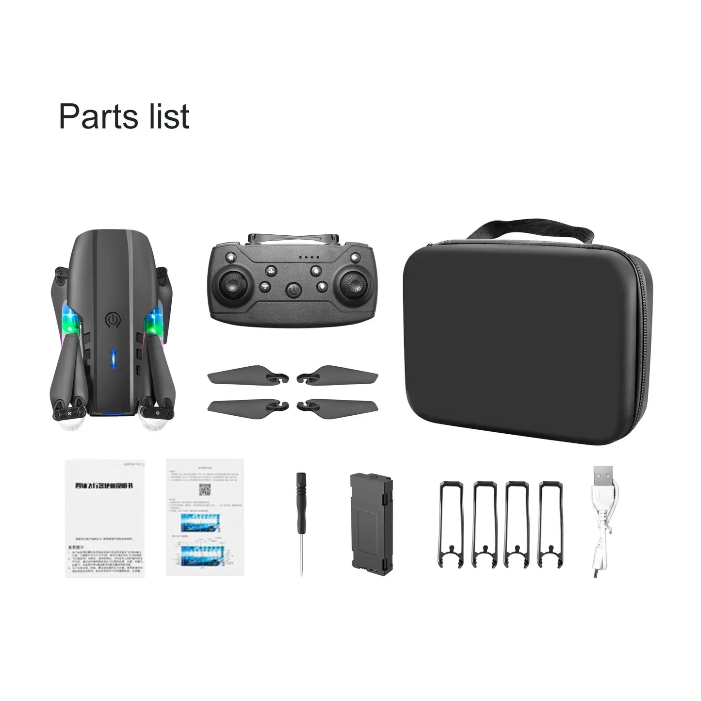 Foldable E99 K3 Pro HD 4K Drone With Dual Camera WIFI Aerial Photography RC Quadcopter High Hold Mode Helicopter Toy Gift