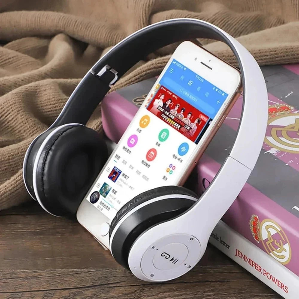 Stereo Headset Bluetooth Folding Series Wireless Sports Game Headset Wireless Headphones Foldable HIFI Headset Earphone with Mic
