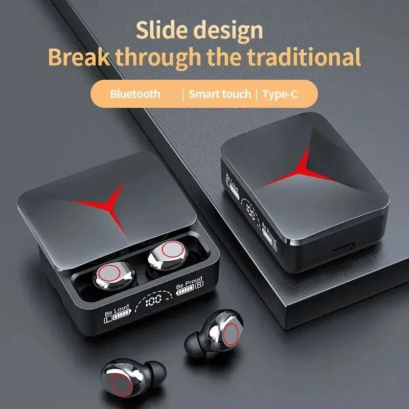 VIKEFON M90 TWS Bluetooth 5.3 Earphones Wireless Headphones Touch Control Gaming Headsets HIFI Stereo Sound Reduction With Mic
