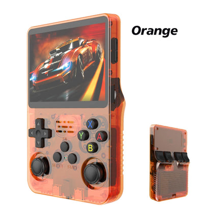 Open Source R36S Retro Handheld Video Game Console Linux System 3.5 Inch IPS Screen Portable Pocket Video Player R35S 64GB Games