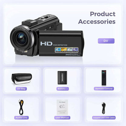 Digital Camera Photographic Cameras With 3.0 Inch Rotating Screen Professional Photo Camera Hd Video Kids Cameras  For Home