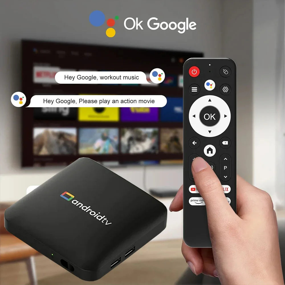 Global Version Set-top Box Smart Streaming Media Player TV Box H96Max S905L3 Android14 2.4G&5GWifi 4K Bluetooth Google Assistant