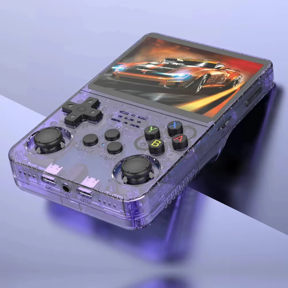 R36S Portable Handheld Game Controller with 3.5" HD Screen, Rechargeable Battery - Perfect Christmas Gift for Gamers