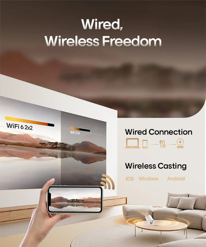 MAGCUBIC Projector HY300 PRO 4K Android 11 Dual Wifi6 290ANSI Allwinner H713 BT5.0 1080P 1280*720P Home Cinema Outdoor Projetor