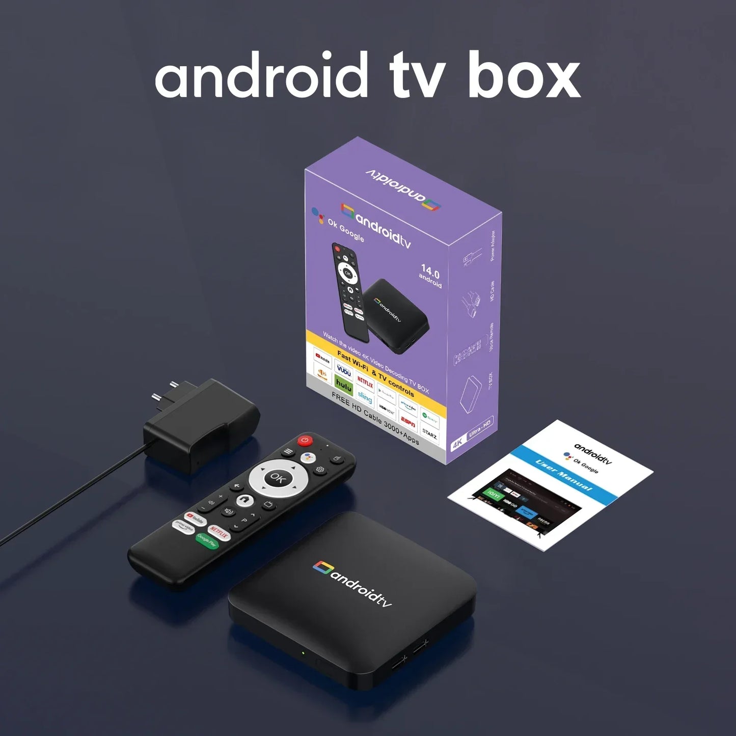 Global Version Set-top Box Smart Streaming Media Player TV Box H96Max S905L3 Android14 2.4G&5GWifi 4K Bluetooth Google Assistant