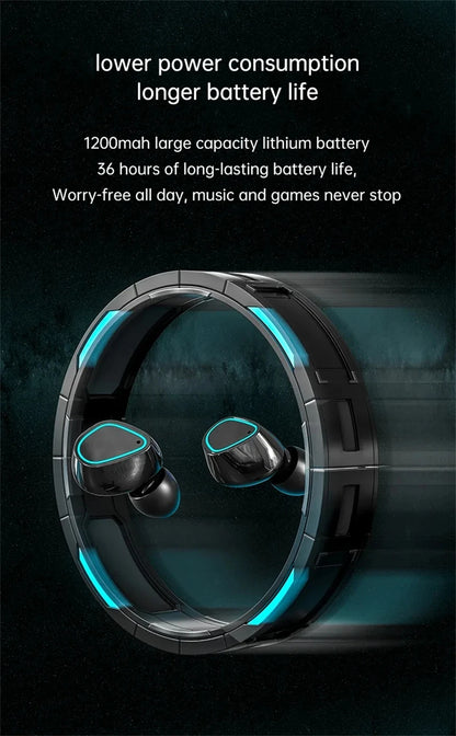Wireless Bluetooth Headphones TWS Headsets With Mic Stereo Sport In-ear Earphone Touch Control Long Standby HD Call Earbuds Game