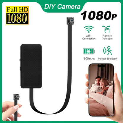 DIY HD 1080P WiFi Mini Camera Portable Video Recorder Micro Camcorder P2P Wireless Webcam Loop Recording Support Remote Viewing