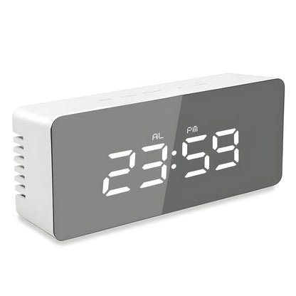 1080P HD Wifi Clock Tempeture Monitoring Camera Home Security Nanny Camera Motion Detection Alarm Clock USB Cable Power Supply
