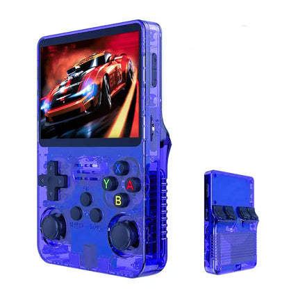 R36S Portable Handheld Game Controller with 3.5" HD Screen, Rechargeable Battery - Perfect Christmas Gift for Gamers