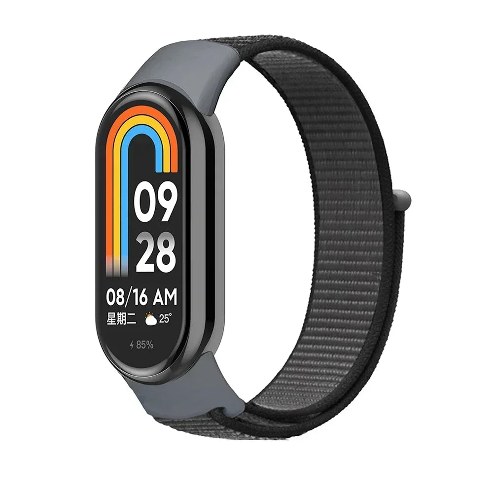 Nylon Loop for xiaomi Mi Band 9 8 Strap 8 NFC SmartWatch Wristband Correa Replacement sport pulsera for Miband 8 Bracelet Correa