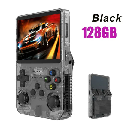 ARK 128G Retro Handheld Game Console Linux System 3.5 Inch IPS Screen Portable Pocket Video Player 2 Joystick 64G Games Kid Gift