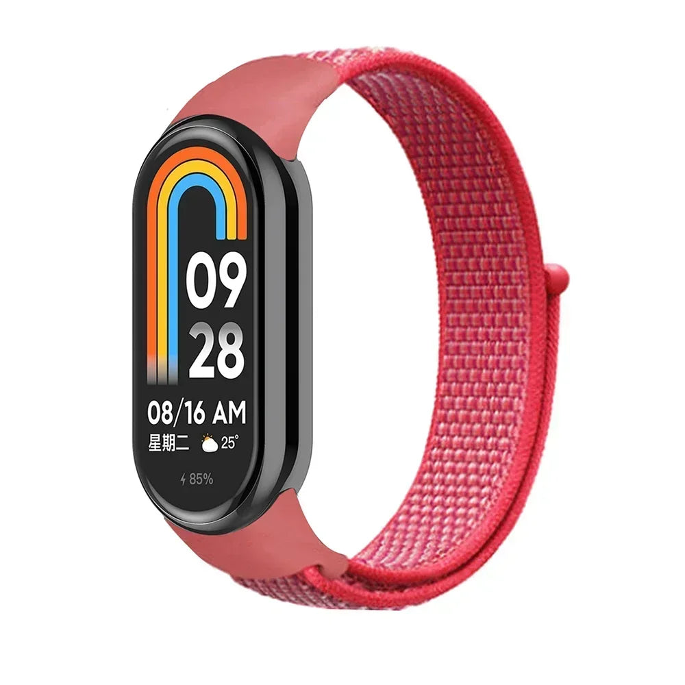 Nylon Loop for xiaomi Mi Band 9 8 Strap 8 NFC SmartWatch Wristband Correa Replacement sport pulsera for Miband 8 Bracelet Correa
