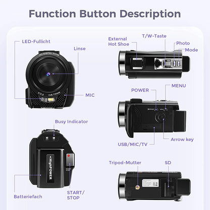 Digital Camera Photographic Cameras With 3.0 Inch Rotating Screen Professional Photo Camera Hd Video Kids Cameras  For Home