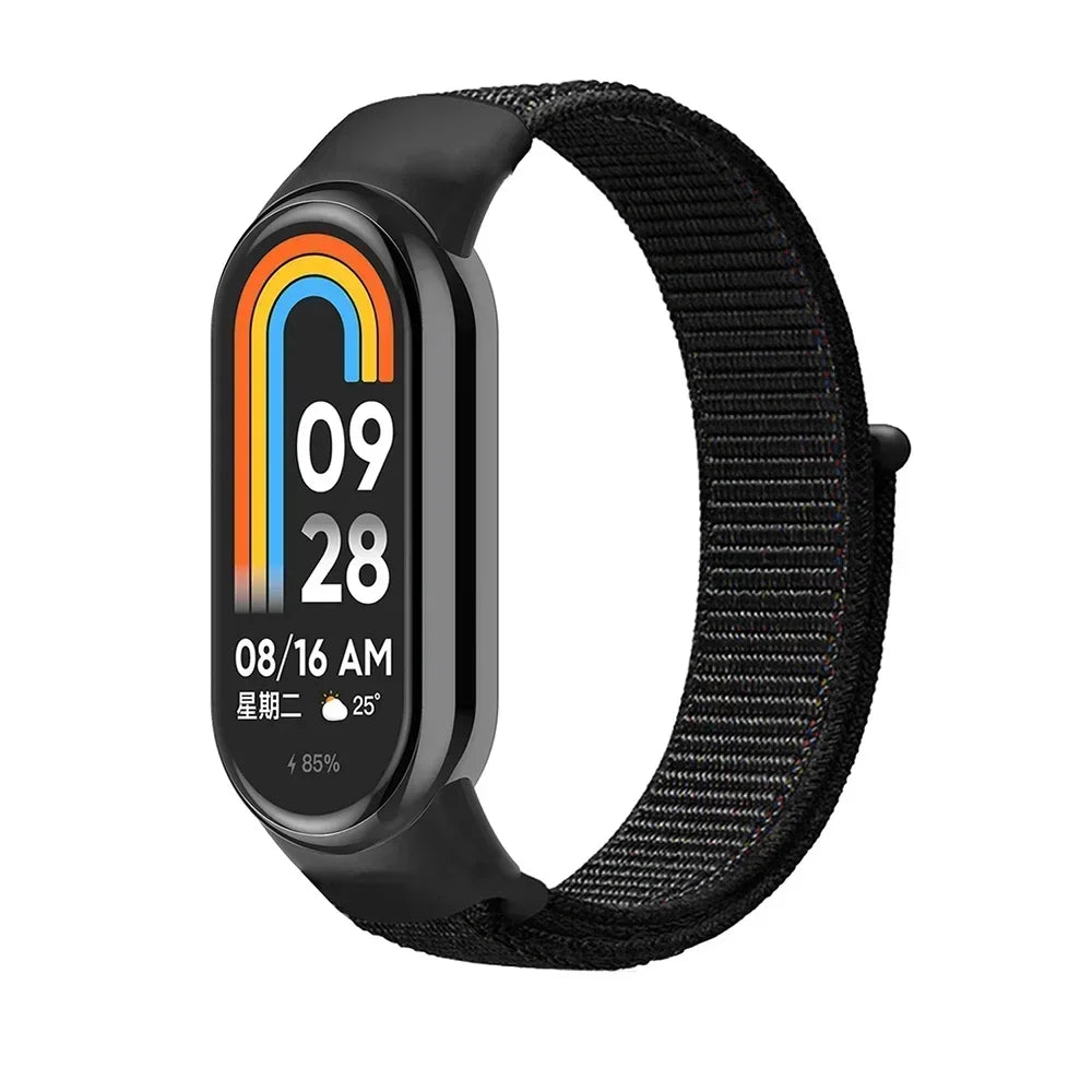 Nylon Loop for xiaomi Mi Band 9 8 Strap 8 NFC SmartWatch Wristband Correa Replacement sport pulsera for Miband 8 Bracelet Correa
