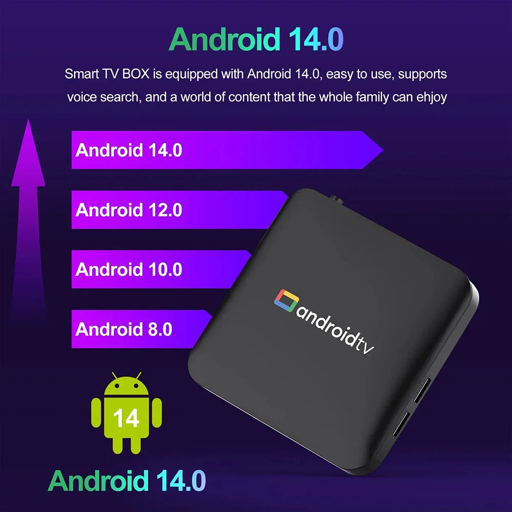 Global Version Set-top Box Smart Streaming Media Player TV Box H96Max S905L3 Android14 2.4G&5GWifi 4K Bluetooth Google Assistant