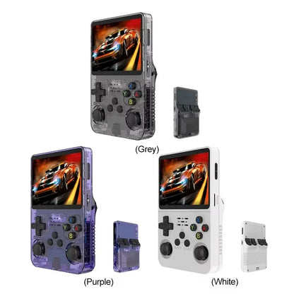 R36S Portable Handheld Game Controller with 3.5" HD Screen, Rechargeable Battery - Perfect Christmas Gift for Gamers
