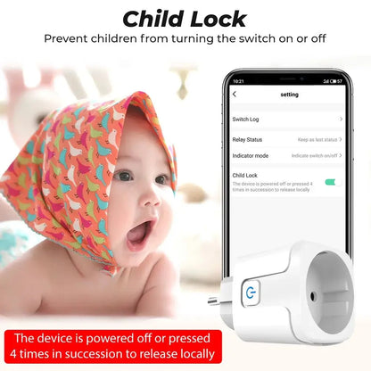 TUYA Smart Plug WiFi/Zigbee Socket EU 16A/20A With Power Monitor Timing Function Voice Control Works With Alexa GoogleHome