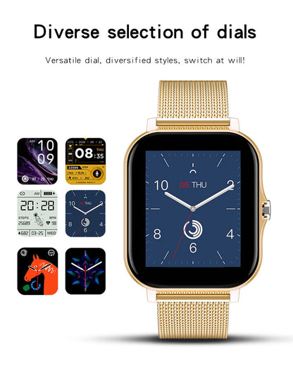 2025 Smartwatch Android Phone 1.44''Inch HD Screen Bluetooth Call Blood Oxygen/Pressure Monitoring Smart Watch Women Men Gift