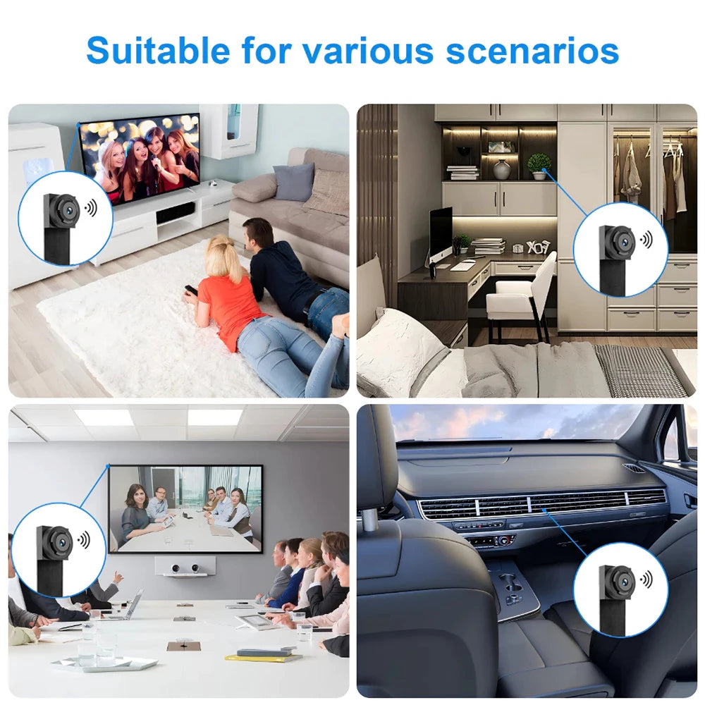 DIY HD 1080P WiFi Mini Camera Portable Video Recorder Micro Camcorder P2P Wireless Webcam Loop Recording Support Remote Viewing