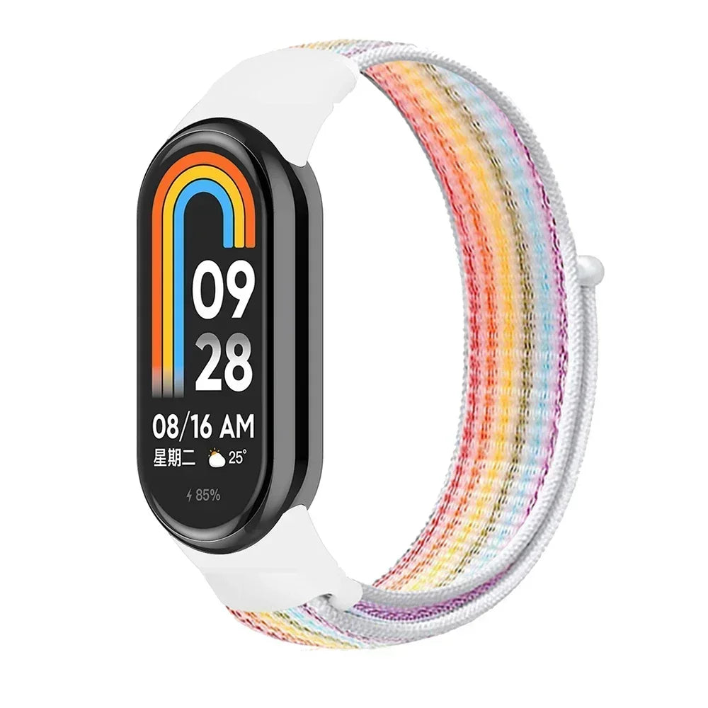 Nylon Loop for xiaomi Mi Band 9 8 Strap 8 NFC SmartWatch Wristband Correa Replacement sport pulsera for Miband 8 Bracelet Correa